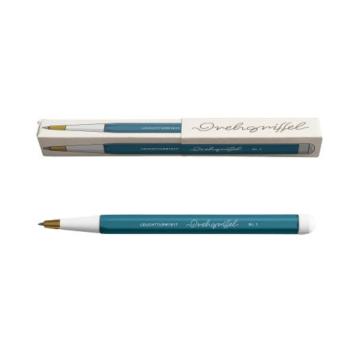 Leuchtturm Gelschreiber, Druckmechanik – Schwarz, Spitze 0,5 mm, dokumentenecht, nachfüllbar