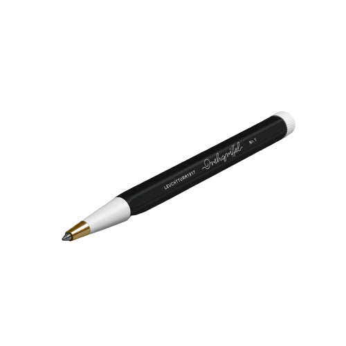 Leuchtturm Gelschreiber, Druckmechanik – Schwarz, Spitze 0,5 mm, dokumentenecht, nachfüllbar, 1 Stk.