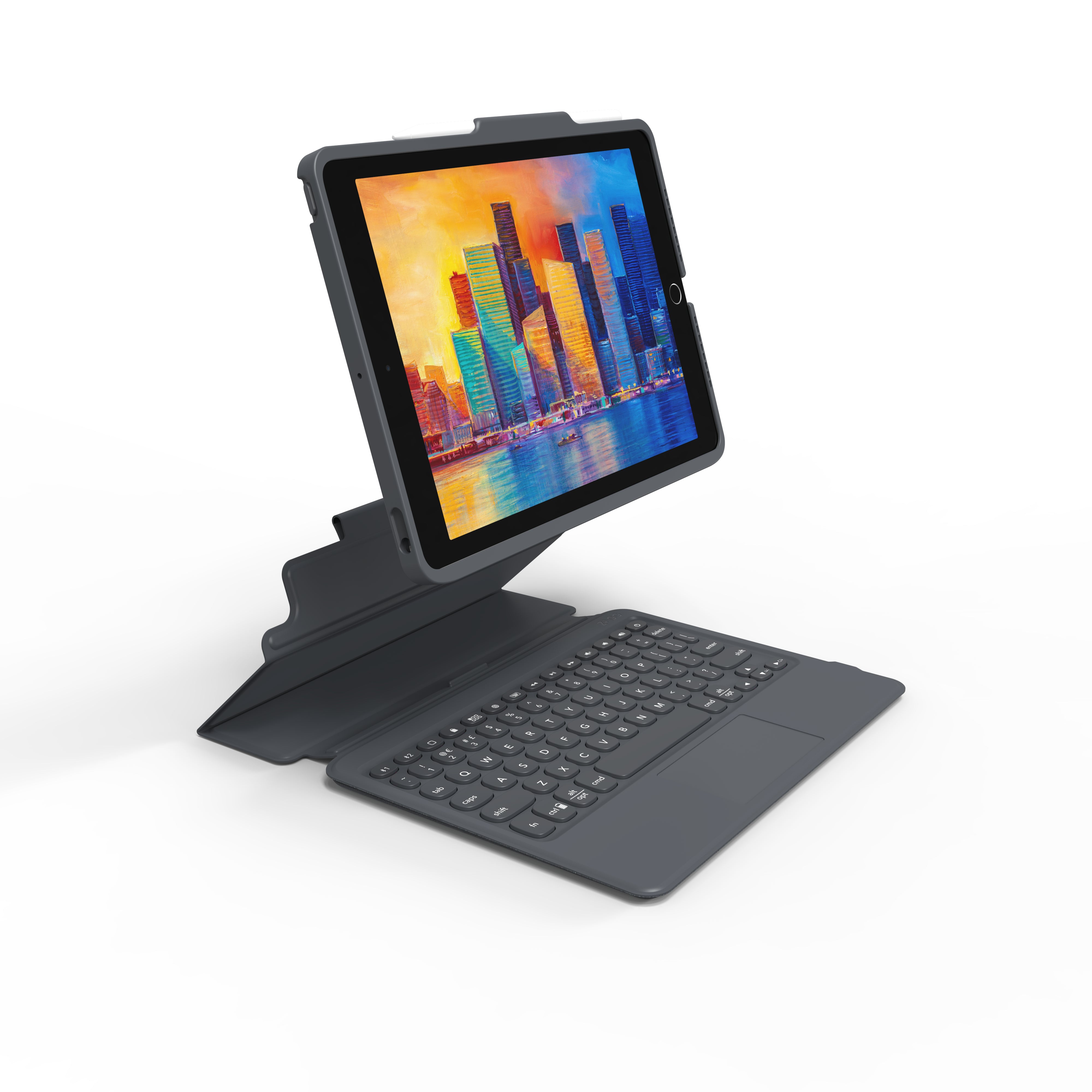 ZAGG KBD Pro Keys – Tastatur mit Touchpad, Schwarz/Grau – für Apple iPad 10,2"