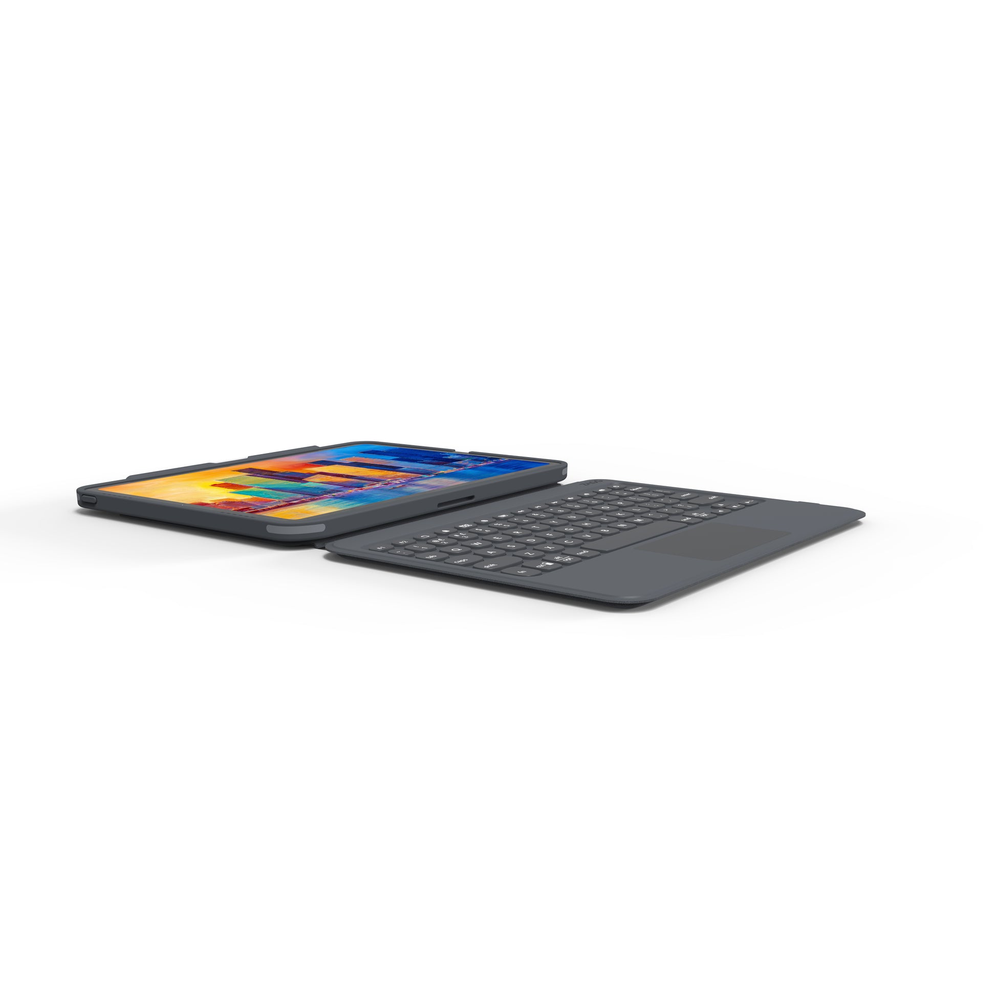 ZAGG KBD PRO KEYS – Tastatur, Arabisches Layout (AR), mit Touchpad, Schwarz/Grau – für Apple iPad 10,9"