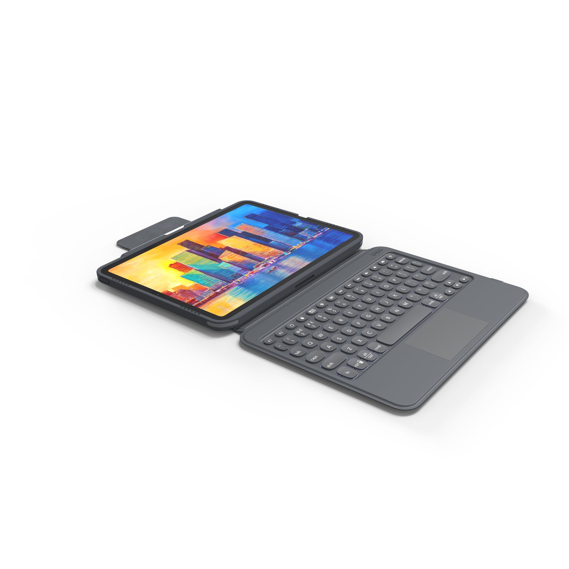 ZAGG KBD PRO KEYS – Tastatur mit Touchpad, Schwarz/Grau – für Apple iPad 10,9"