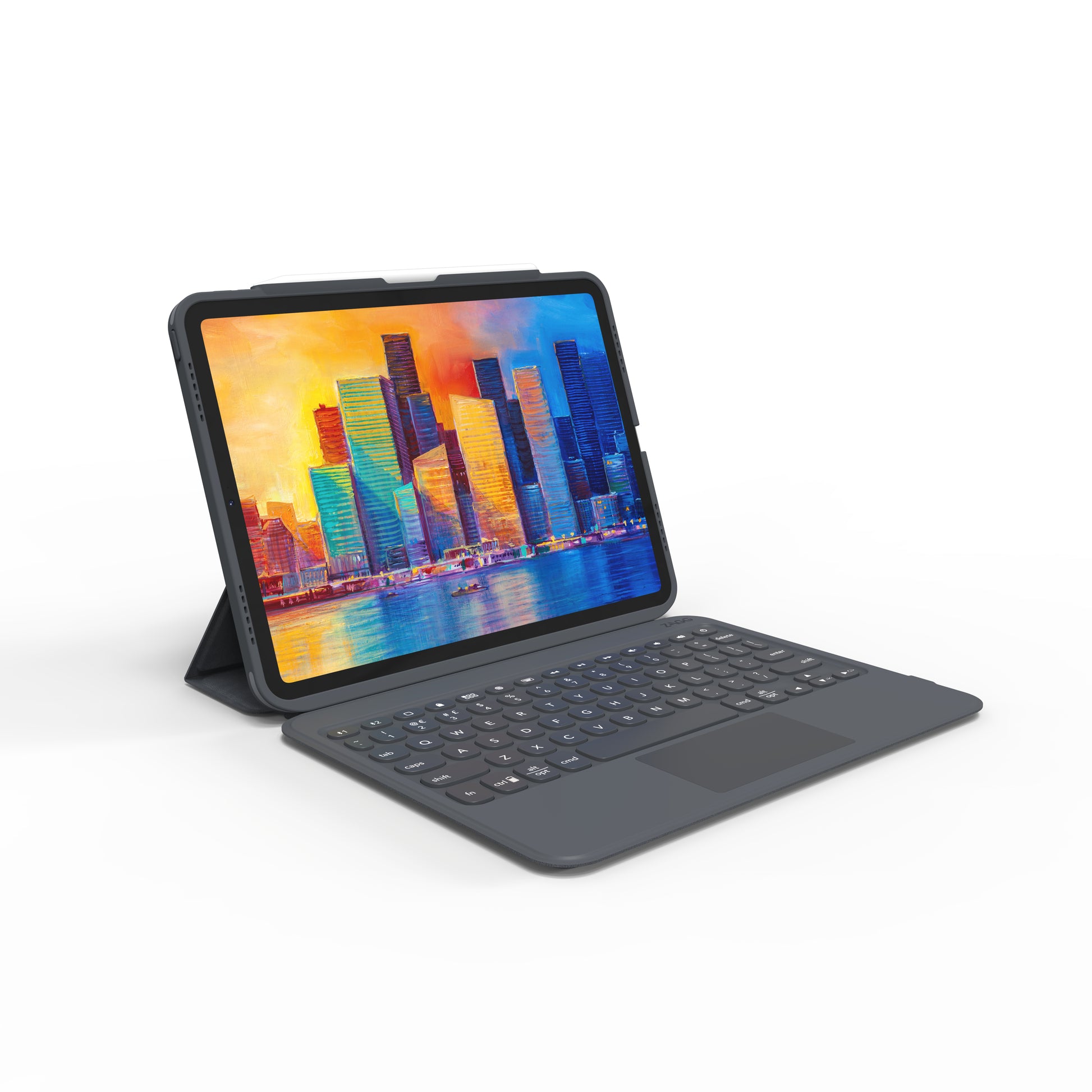 ZAGG KBD PRO KEYS – Tastatur mit Touchpad, Schwarz/Grau – für Apple iPad 10,9"