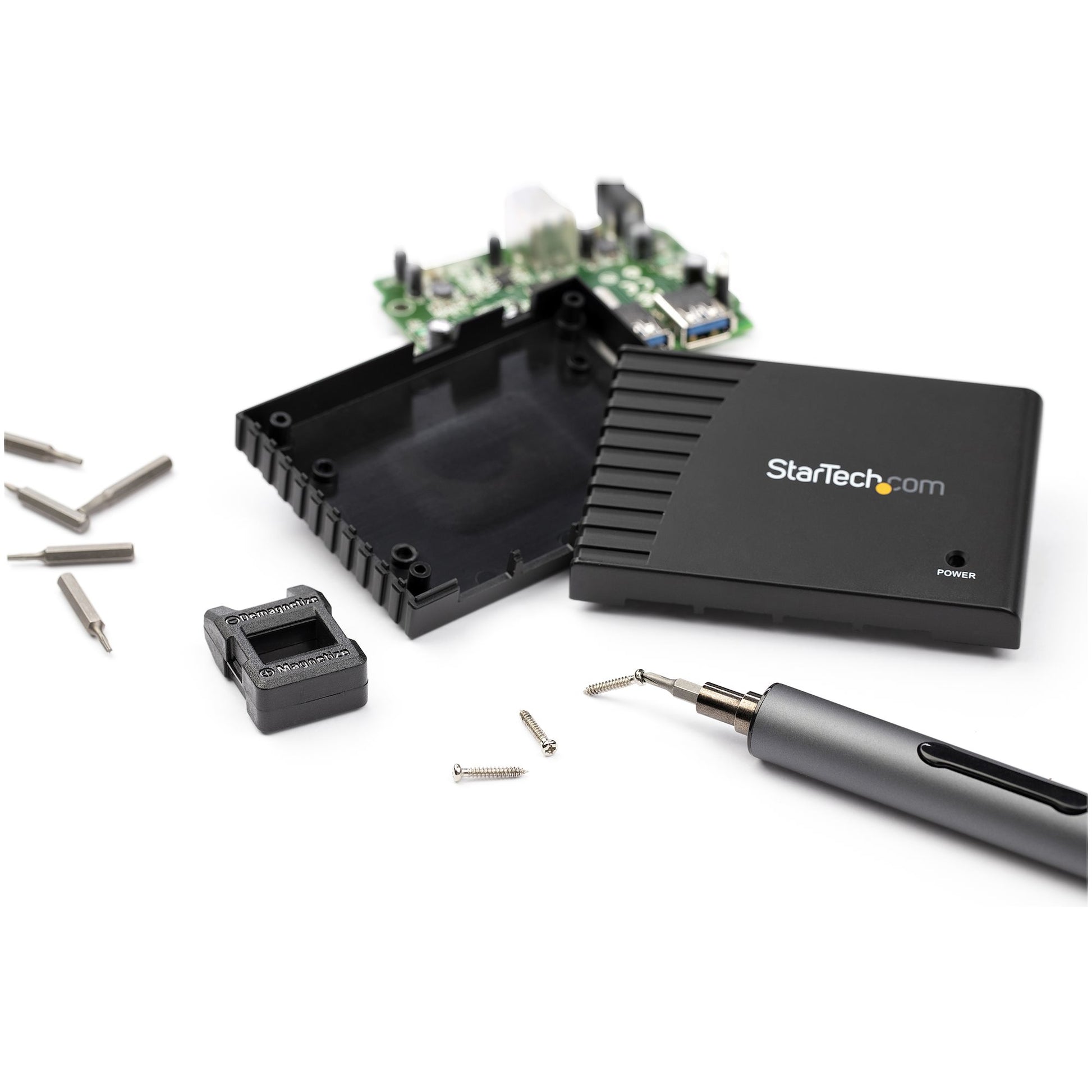 StarTech.com Präzisionsschrauber (Mini-Akkuschrauber) – 110 U/min – 0,35 Nm – 55 Bits, 2× Batterien