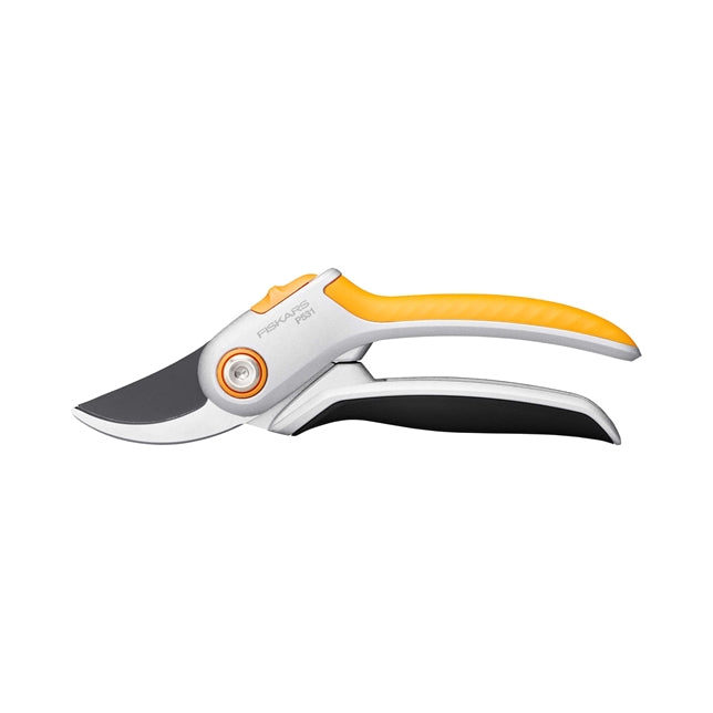 Fiskars P531 – Bypass-Gartenschere 24 mm, Aluminiumgriff, Sicherheitssperre, Schwarz/Orange