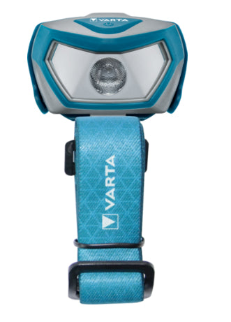 Varta Stirnlampe Outdoor Sports H10 Pro – 100 lm, 45 m, IPX4, Laufzeit 35 h – Blau