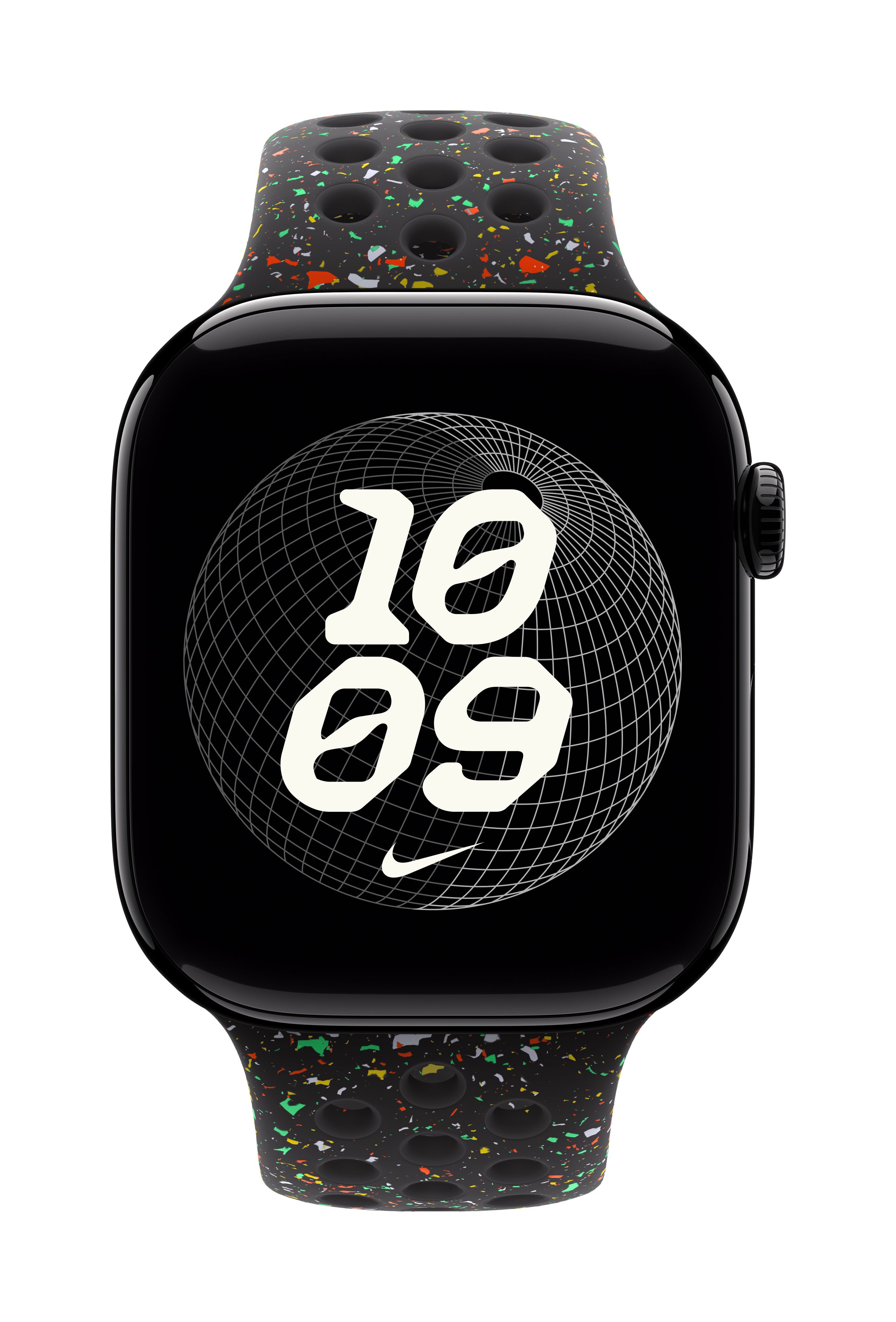 Apple Nike Sport Band – Armband – für Apple Watch 46 mm, Mitternacht, S/M, Polymer