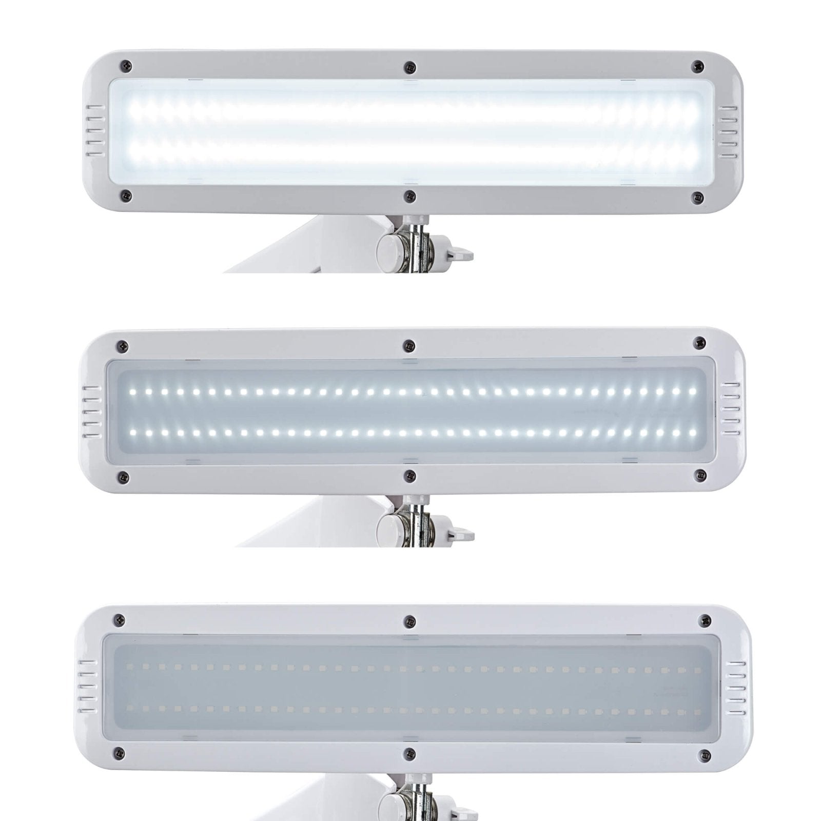 MAUL LED Tischleuchte intro – Klemmfuss, dimmbar – 6500 K – 1'449 lm 11 W – Weiss