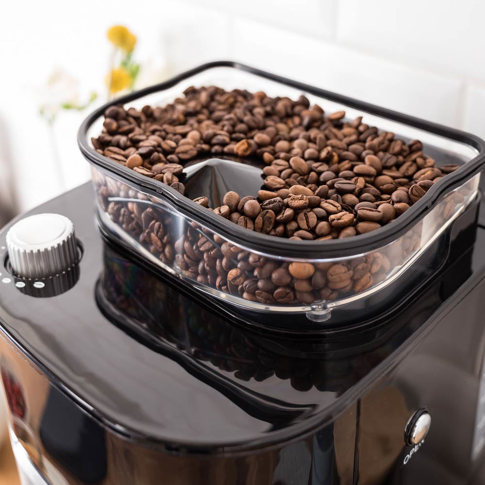 Gastroback Grind & Brew Pro Thermo 42711 S Filterkaffeemaschine – 8 Tassen, 1,0 l, Timer, Schwarz/Edelstahl