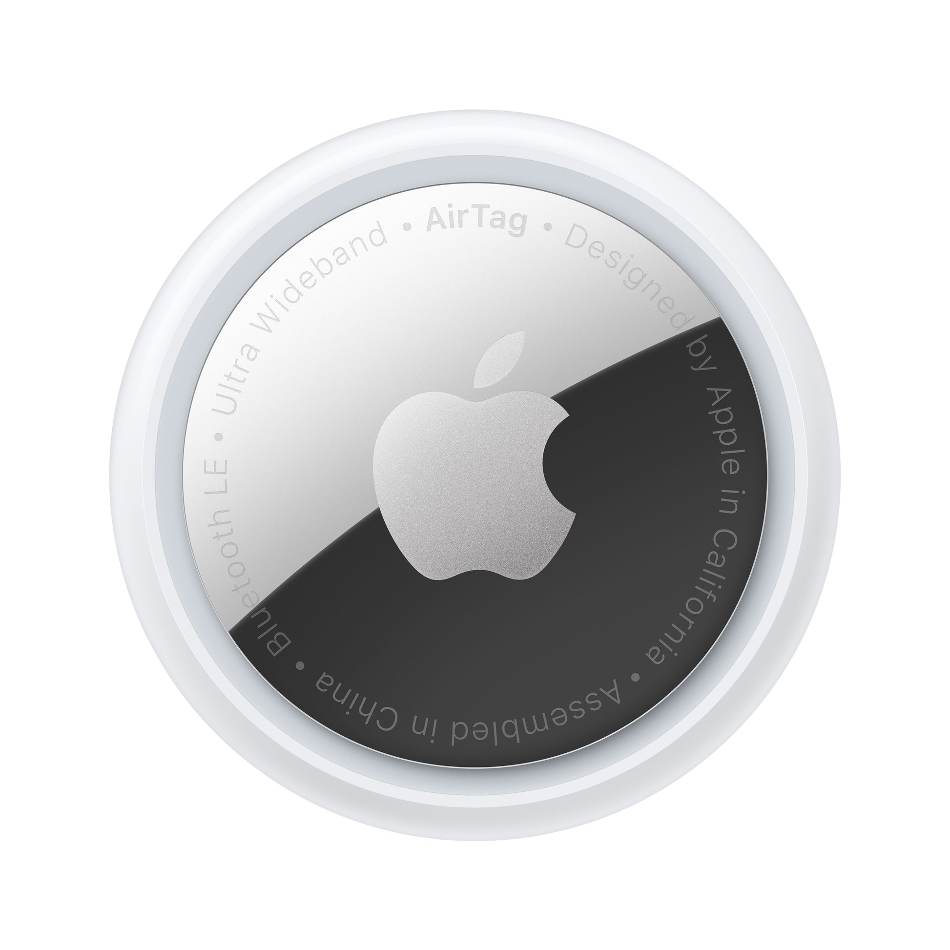 Apple AirTag – Bluetooth-Tracker – für Apple Wo ist? – IP67, CR2032 – Silber/Weiss