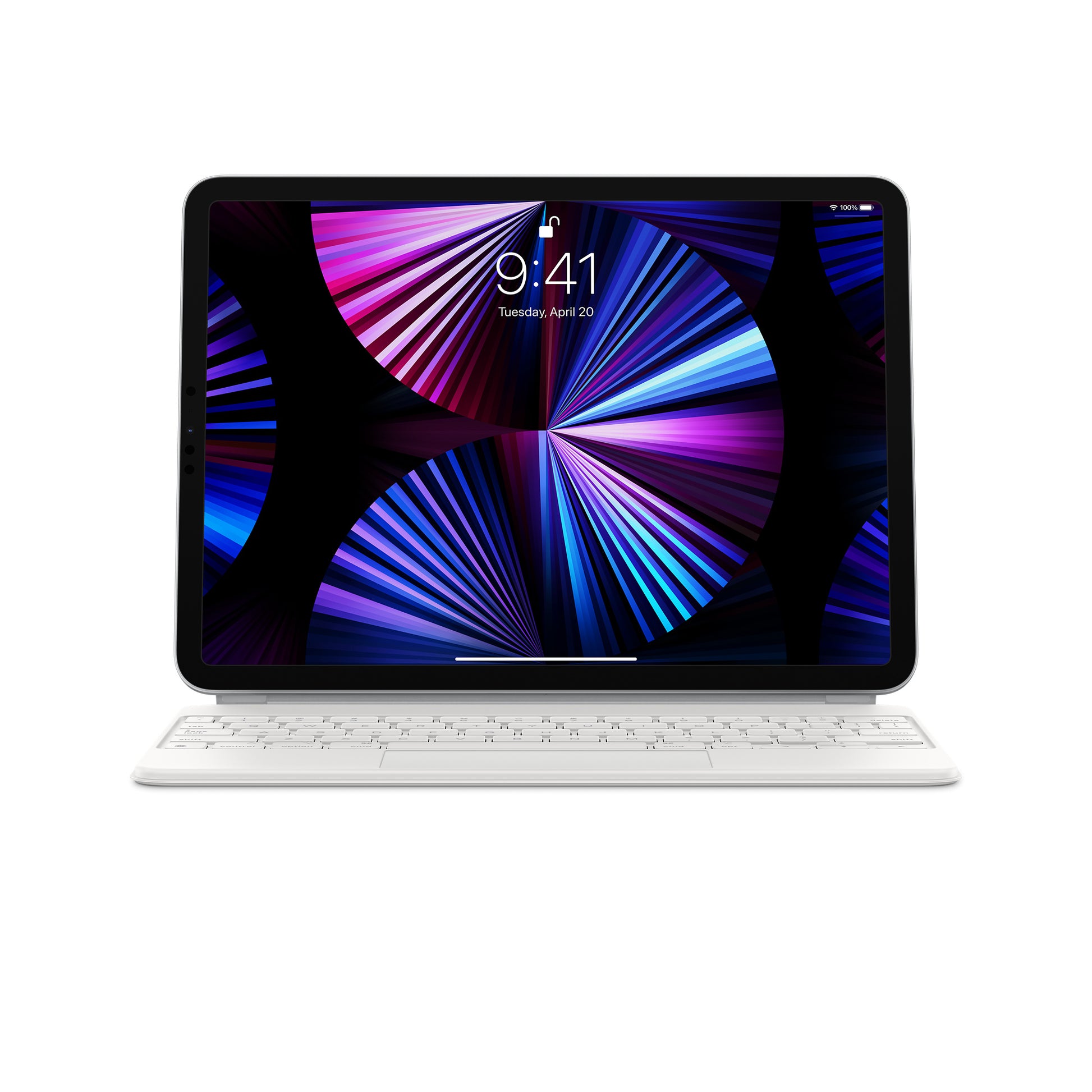 Apple Tastatur-Case für iPad Pro 11" (1.–4. Gen.), iPad Air 10,9" (4.–5. Gen.) – QWERTZ (CH), Trackpad – Weiss
