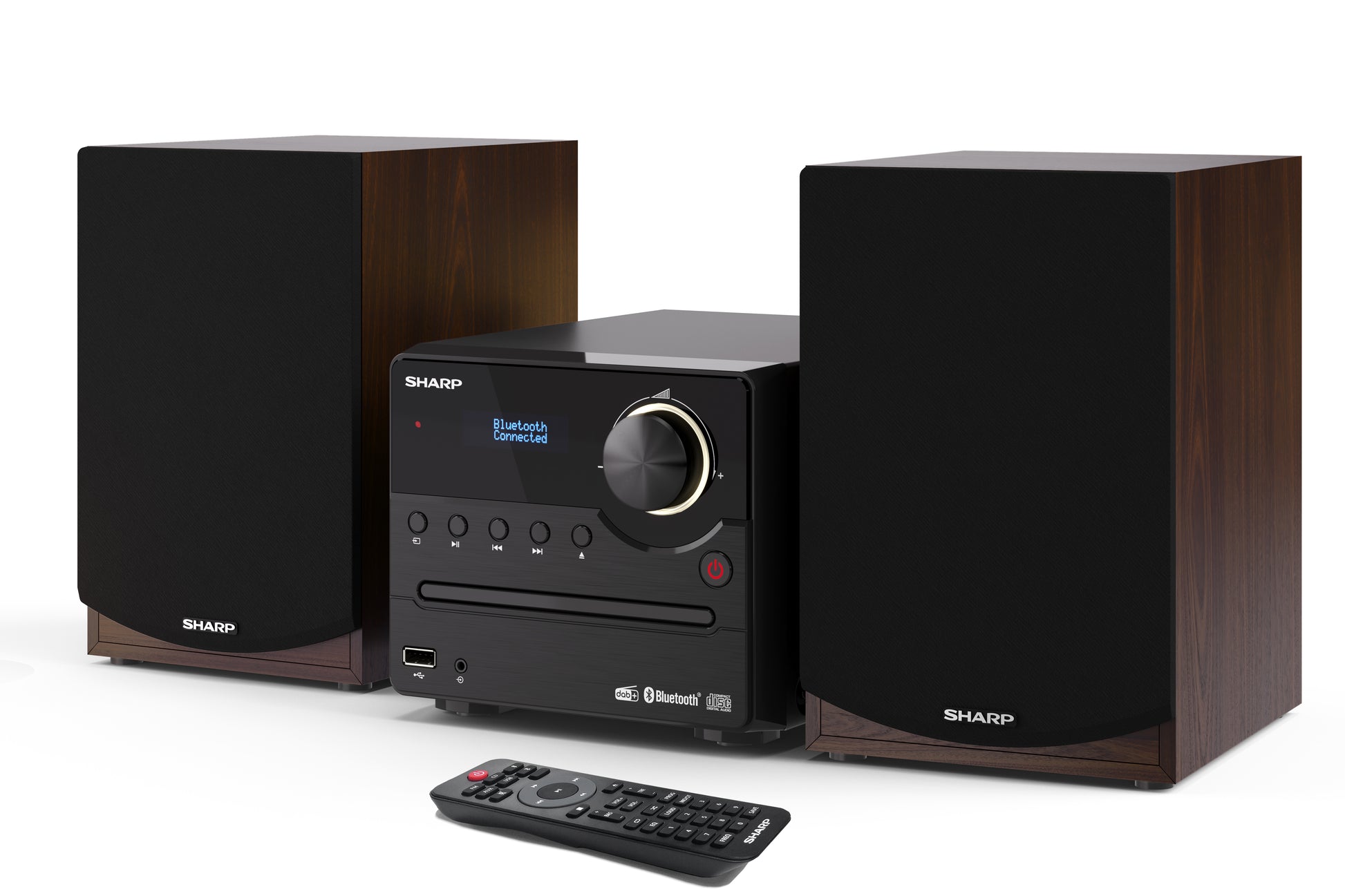 Sharp XL-B517D – Micro HiFi-Anlage, DAB+/FM, CD, Bluetooth, 45 W – Braun