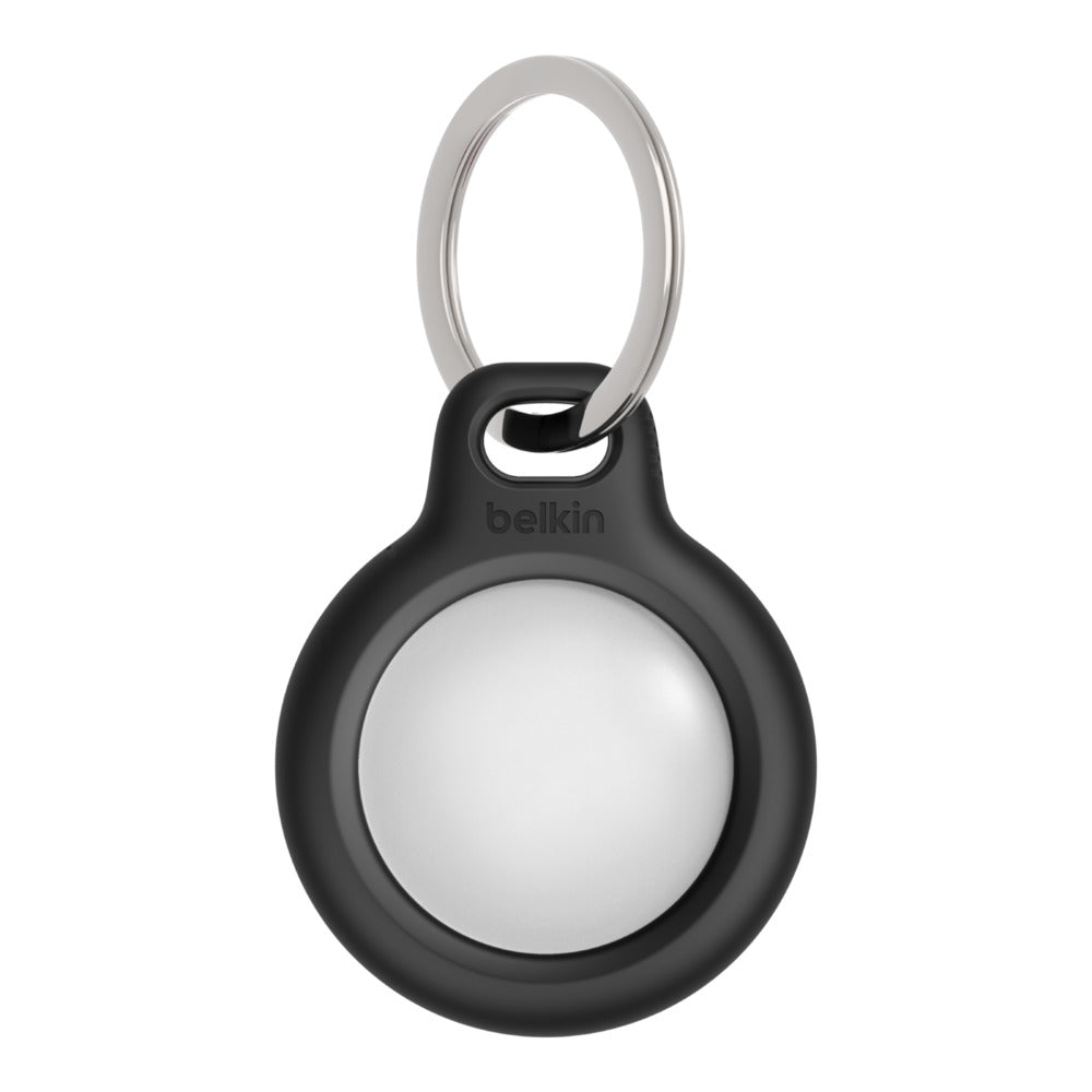 Belkin Schlüsselanhänger – schwarz, mit Ring, 4 Stk. – für Apple AirTag