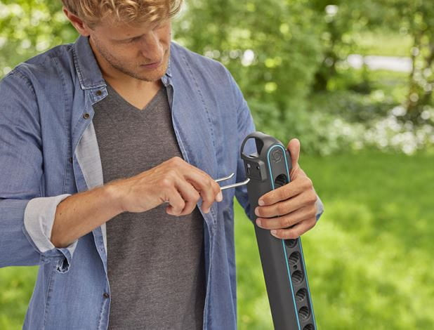 Gardena combisystem Geräteleiste 575 mm – Grau/Türkis, Kunststoff, B 575 × H 117 × T 245 mm, für Universal