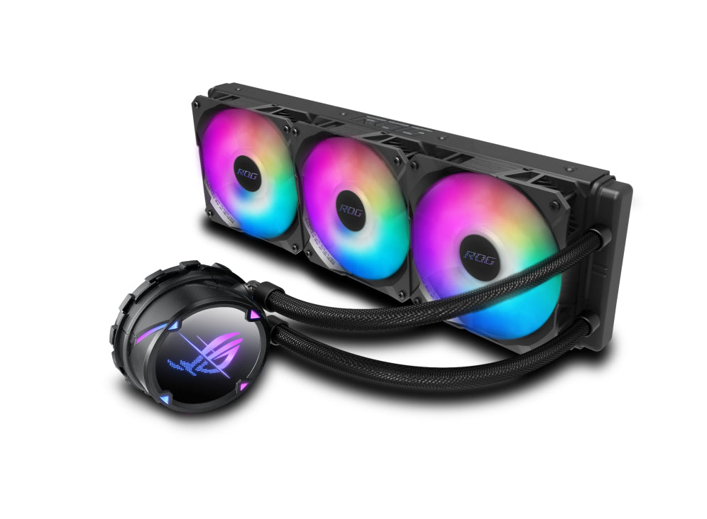ASUS ROG STRIX LC II 360 ARGB – AIO-Kühler – 360 mm, 3×120 mm Lüfter, PWM, für LGA 1700, AM4 und andere