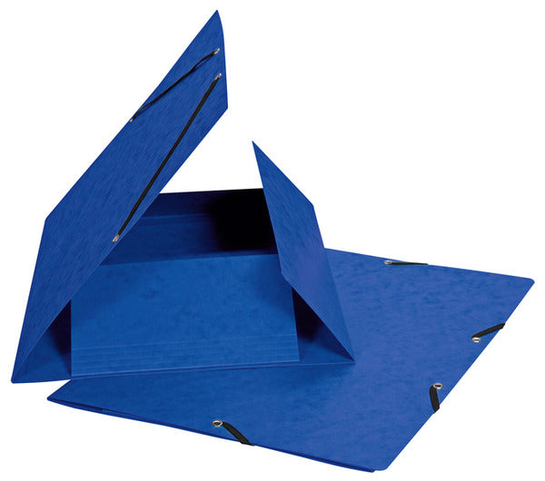 Biella Sammelmappe für A4, Karton, blau, mit Gummizug