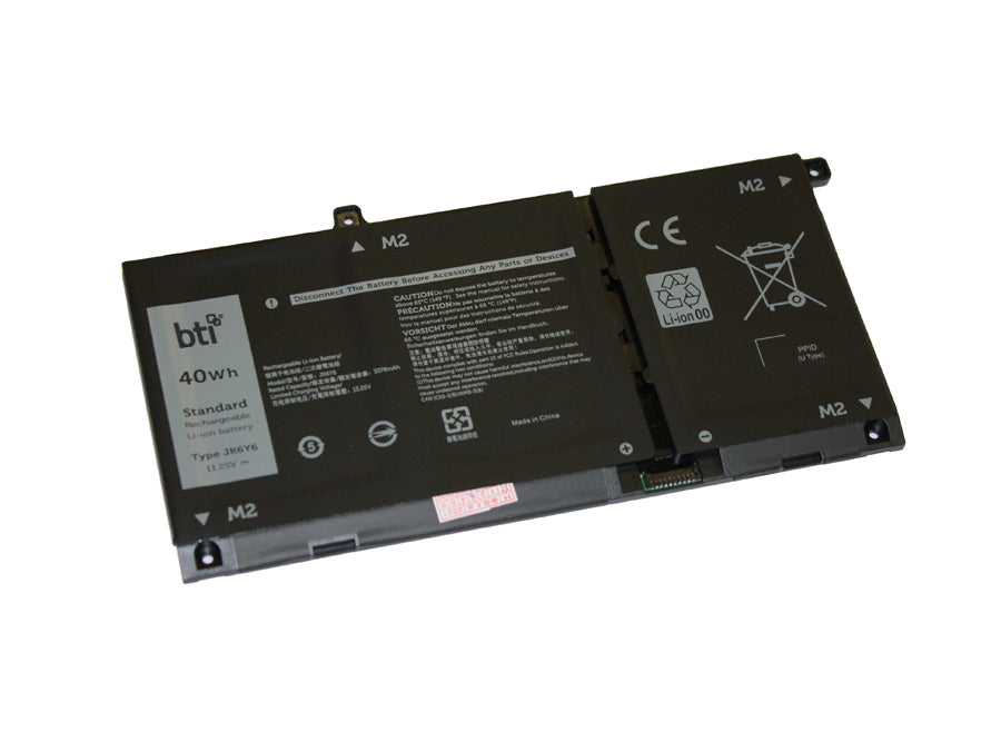 BTI Notebook-Akku – für Dell – 40 Wh, 11,25 V (3 Zellen) – Schwarz