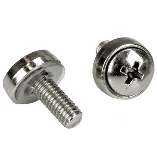 StarTech.com Schrauben + Käfigmuttern M5 – Kuppelkopf, 12 mm, Silber, 100 Stk.
