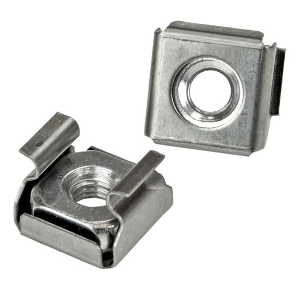 StarTech.com Schrauben + Käfigmuttern M5 – Kuppelkopf, 12 mm, Silber, 100 Stk.