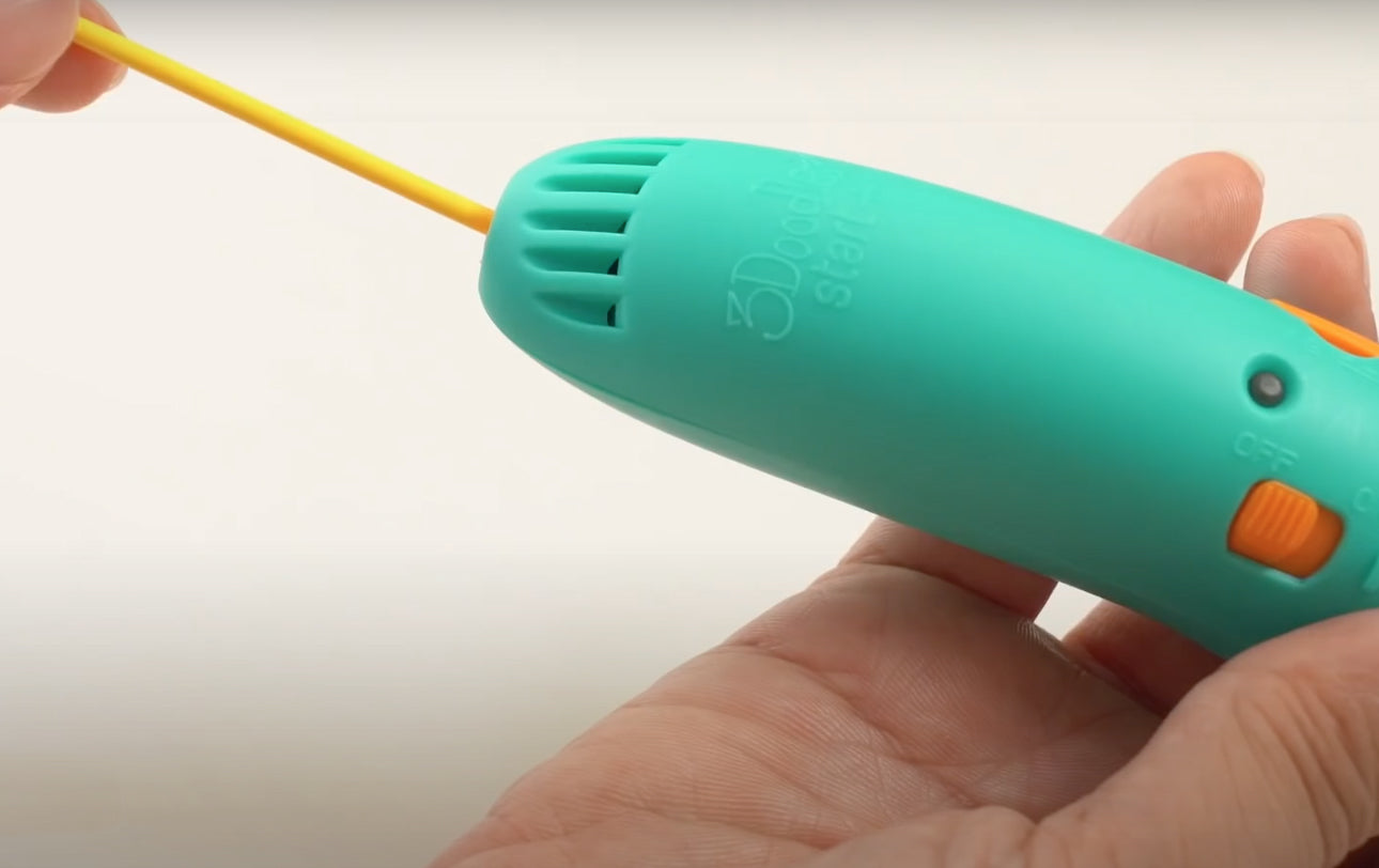 3Doodler Start+ – 3D-Stift – Düsenbreite 0,77 mm, kompostierbarer Kunststoff, türkis, gelb, Set
