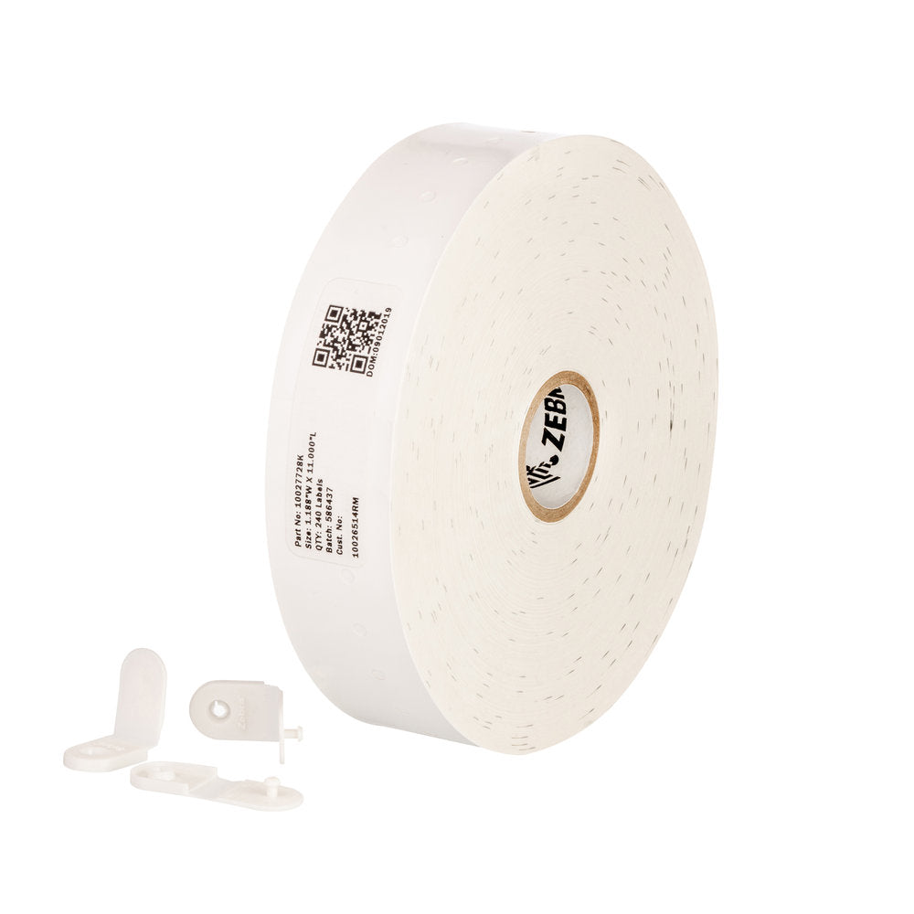 Zebra Armbandetiketten Z-Band, 30 mm × 279 mm, weiss, Polypropylen