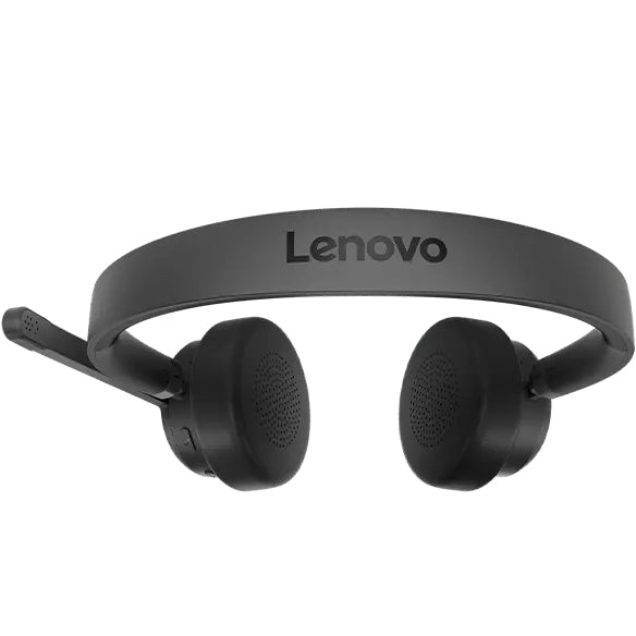 Lenovo Duo Headset – Over-Ear – Bluetooth 5.3, klappbares Boom-Mikrofon – Schwarz – bis 31 h