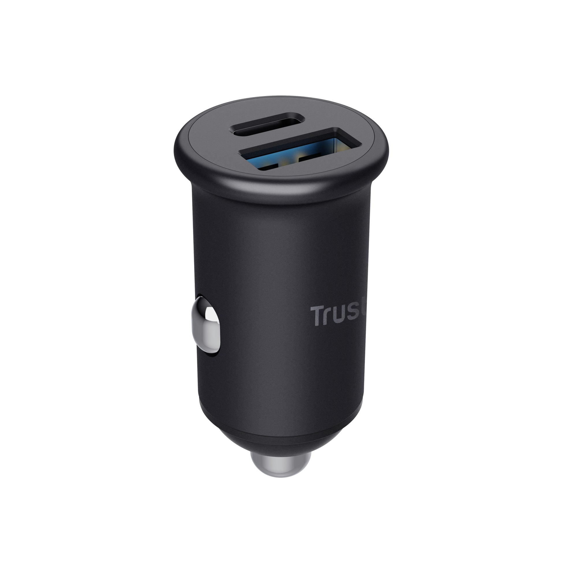 Trust Maxo Auto-Ladegerät 38 W – USB-C×1, USB-A×1 – PD, QC 3.0, PPS – für 12–24 V Fahrzeuge – Schwarz