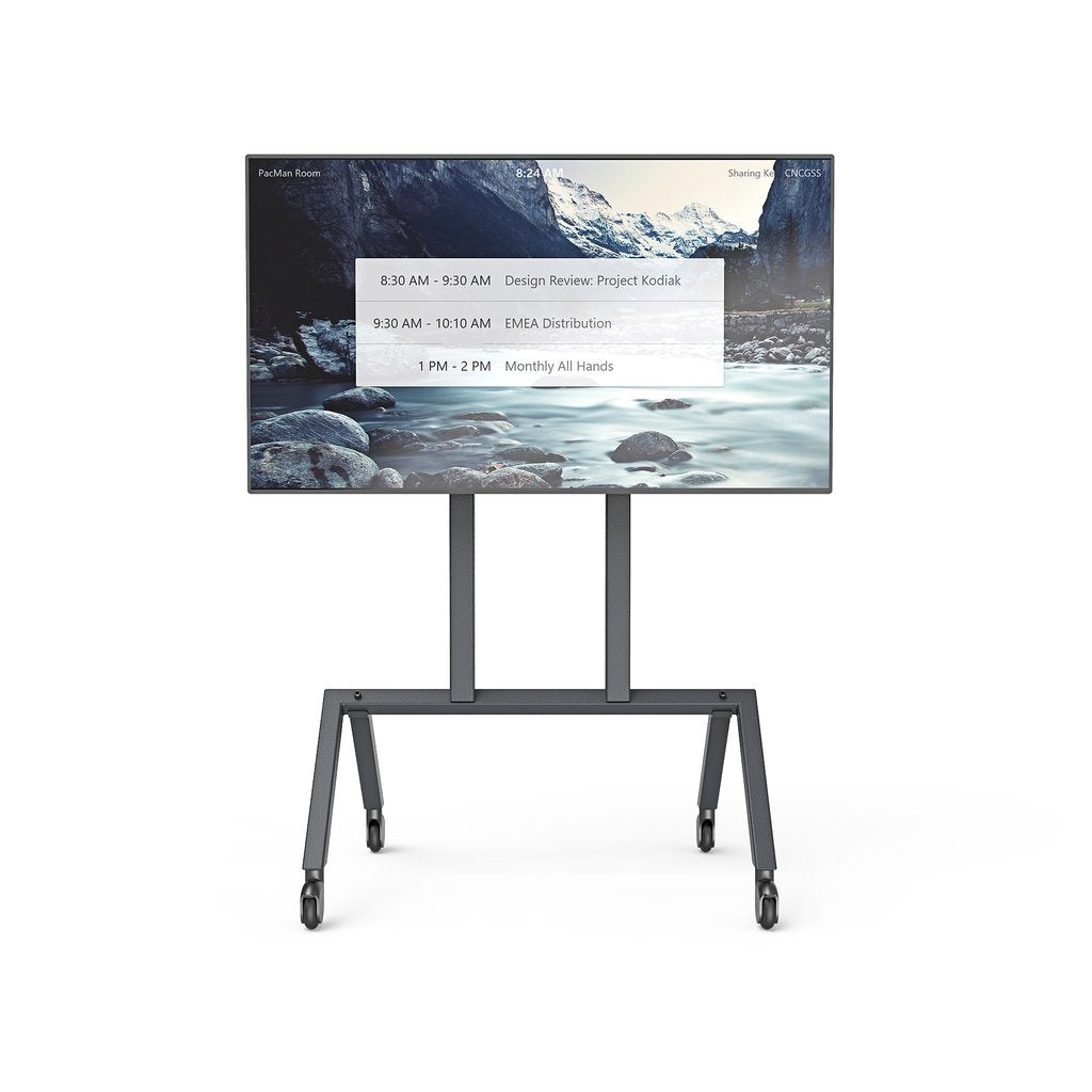 Heckler Design TV-Wagen – 50–75" – VESA 400×400 – bis 136,1 kg, mit Rollen – H714-BG
