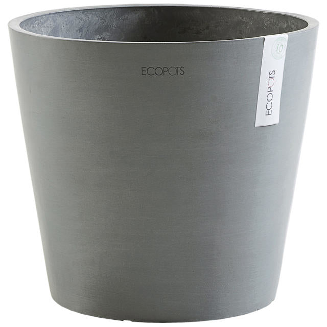 Permapack Ecopots Amsterdam 50 Pflanzentopf – Ø 50 × 44 cm – Recycling-Kunststoff, Grau