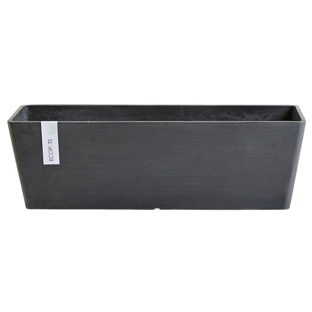 Permapack Topfpflanzer – 55 × 17 × 17 cm – Recycling-Kunststoff, Dunkelgrau