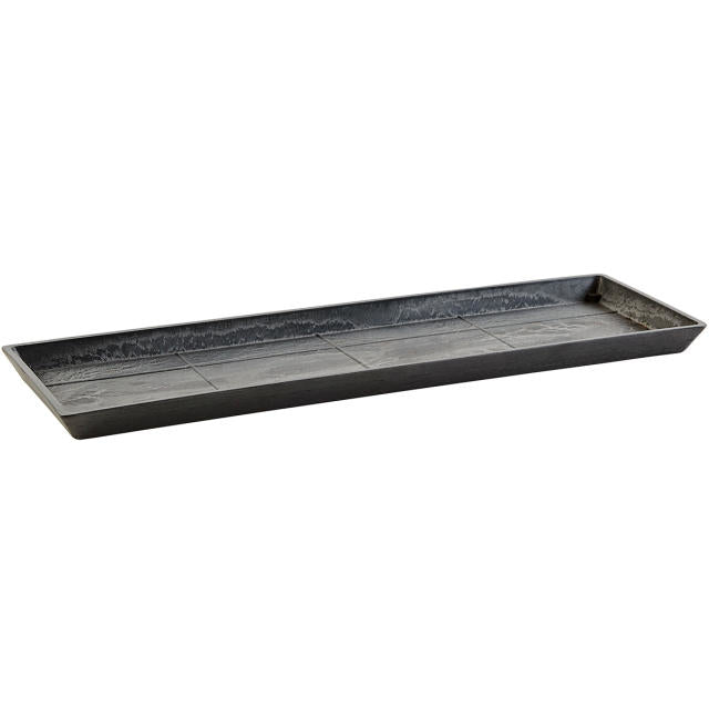 Permapack Ecopots Untersetzer – 63,5 × 15,5 × 3,3 cm – Recycling-Kunststoff, Dunkelgrau