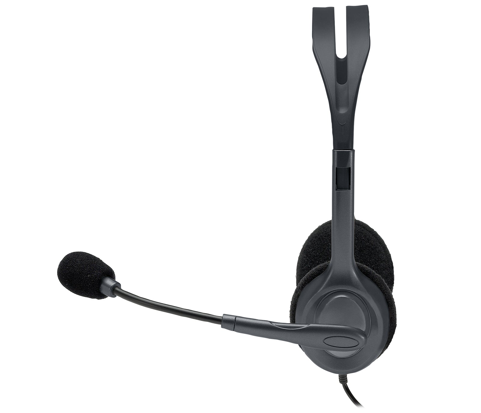 Logitech H111 Office-Headset – On-Ear, Stereo, 3,5 mm Klinke, Grau