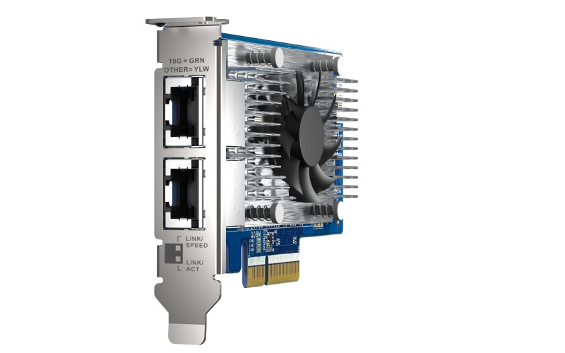 QNAP QXG-10G2T-X710 – PCIe 10G Netzwerkkarte – 2×10G RJ45, PCIe 3.0 x4