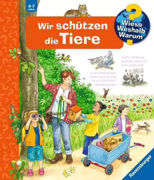 Ravensburger Buch – WWW: Wir schützen die Tiere, Spiralbindung, 16 Seiten, 4–7 Jahre