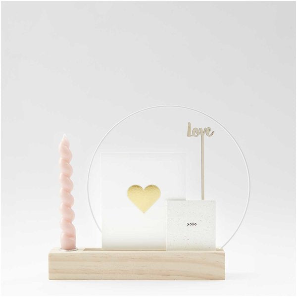 Rico Design Holzständer – Kiefer, beige – 26 × 5 × 4 cm