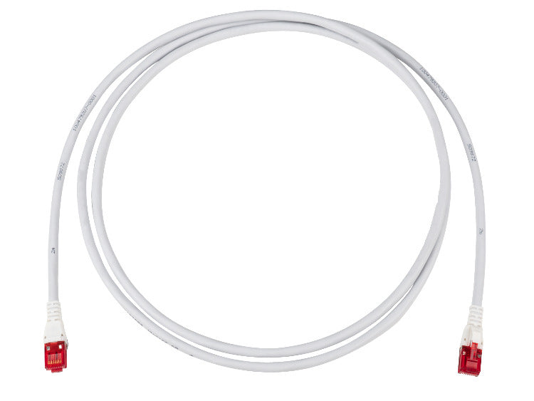 R&M Patchkabel – Cat 6A U/UTP, 7,5 m, Grau, LSZH, RJ-45