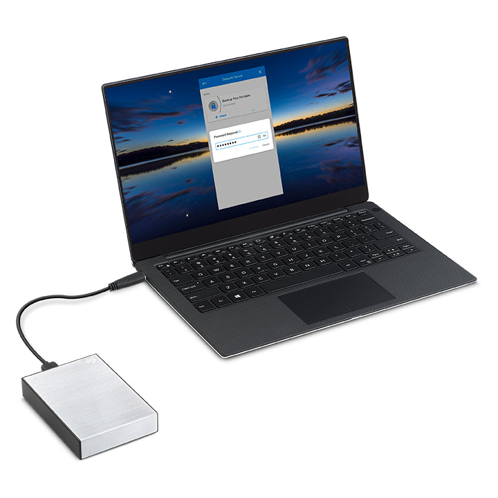 Seagate One Touch 1 TB – Passwortschutz, USB 3.2 Gen 1