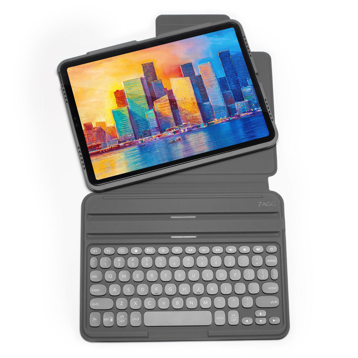Zagg Keys Pro (französisches Layout) Tastatur – für Apple iPad 11", anthrazit