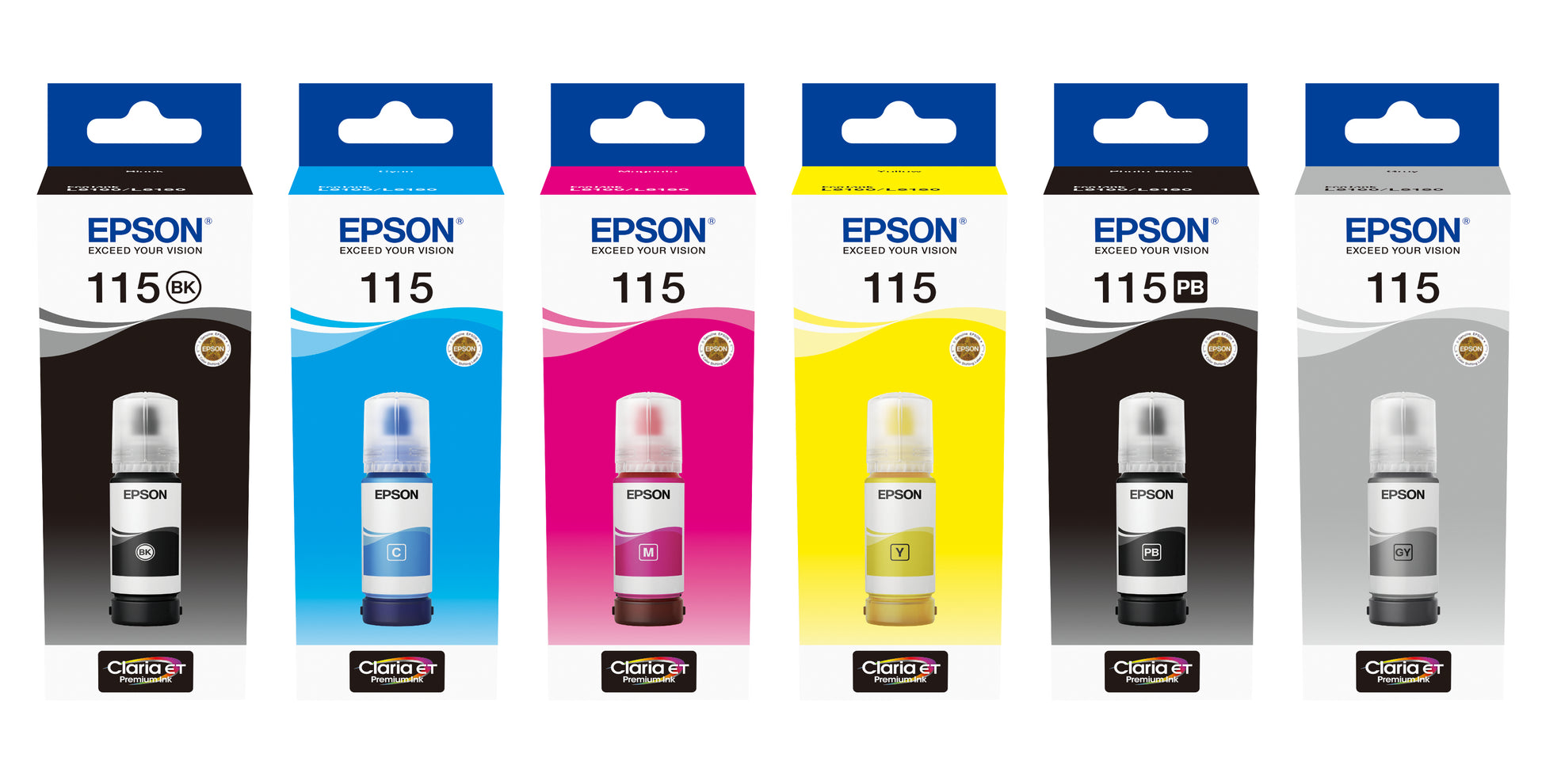 Epson 115 Cyan Tintenpatrone (Original) – 70 ml – für Epson EcoTank L8180/L8160
