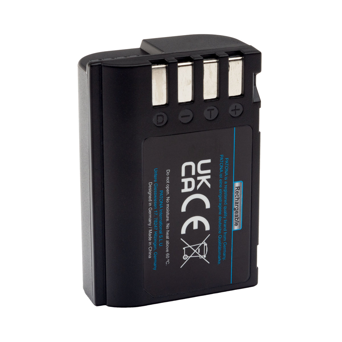 PATONA Platinum Akku DMW-BLK22 – 2600 mAh, 7,2 V, USB-C-Eingang – für Panasonic S5, G9, GH5 und andere – Schwarz