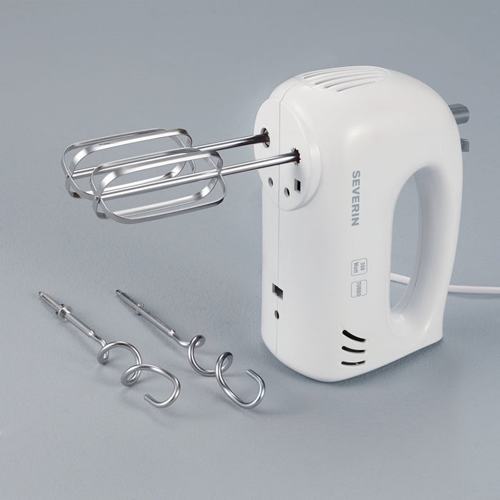Severin Handmixer HM 3820 – 300 W, 5 Stufen, Schlagen & Mixen – Weiss