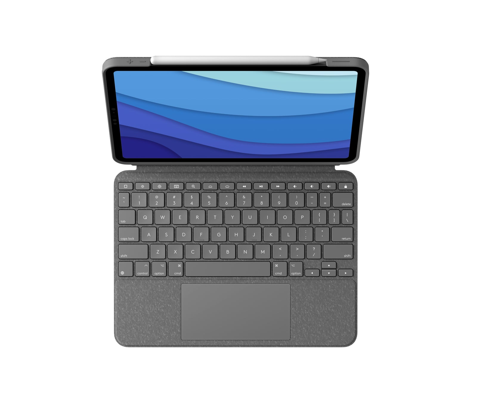 Logitech Combo Touch – Tastatur, DE-Layout (DE), Grau – für iPad Pro 11" (1.–3. Gen.)
