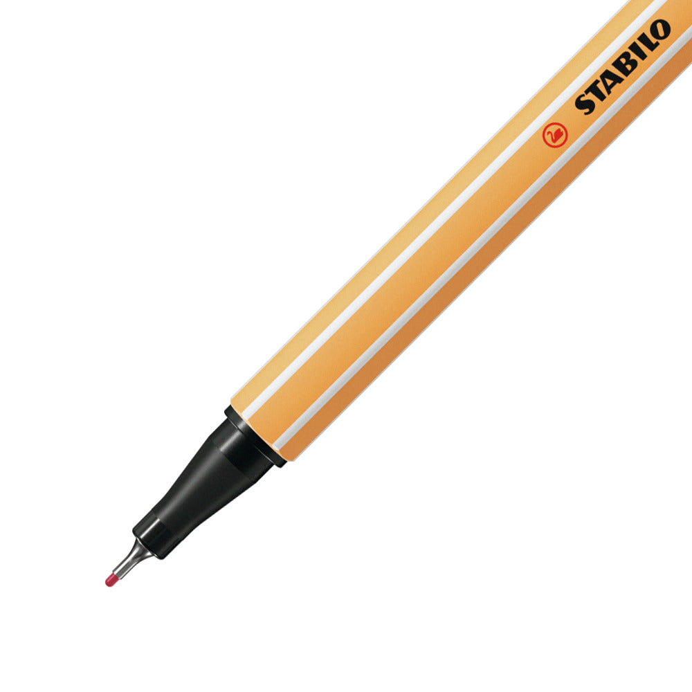 STABILO point 88 Fineliner 0,4 mm – Erdbeerrot
