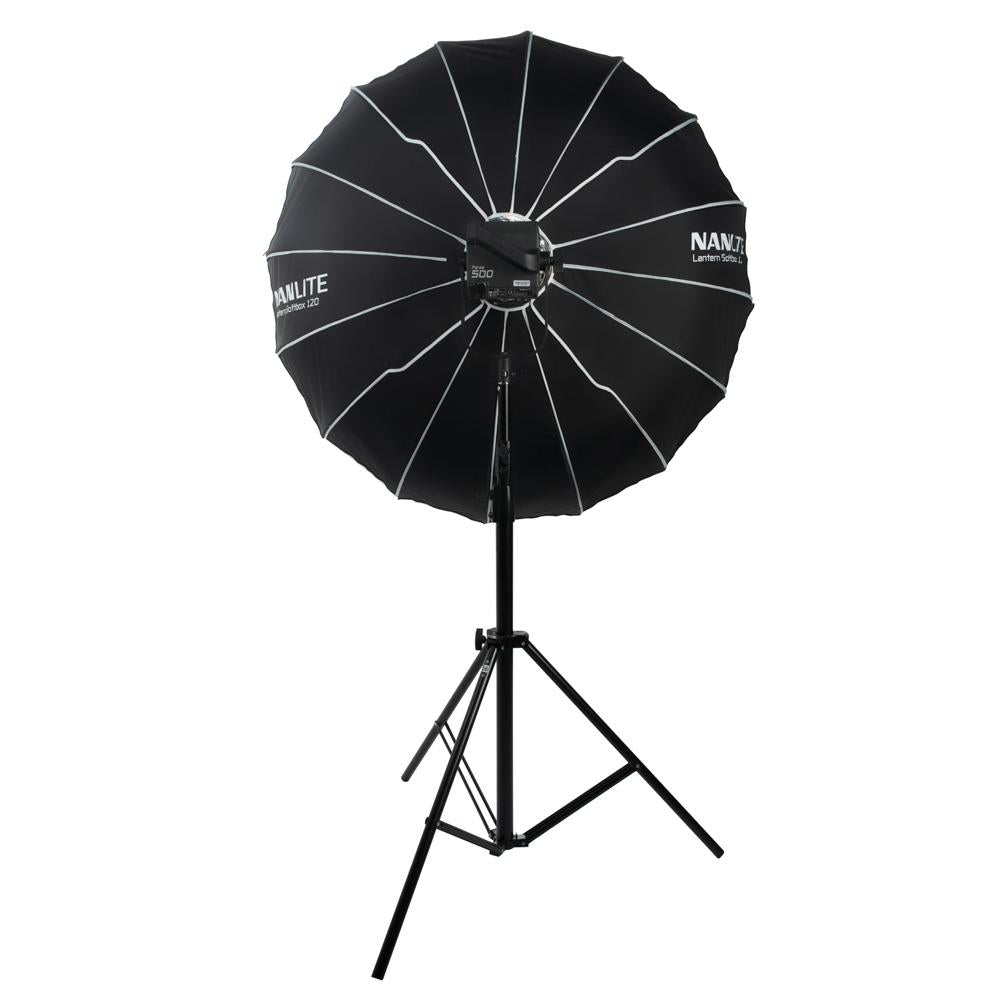 Nanlite LT-120 Laternen-Softbox – Ø 120 cm, rund – Schwarz/Weiss