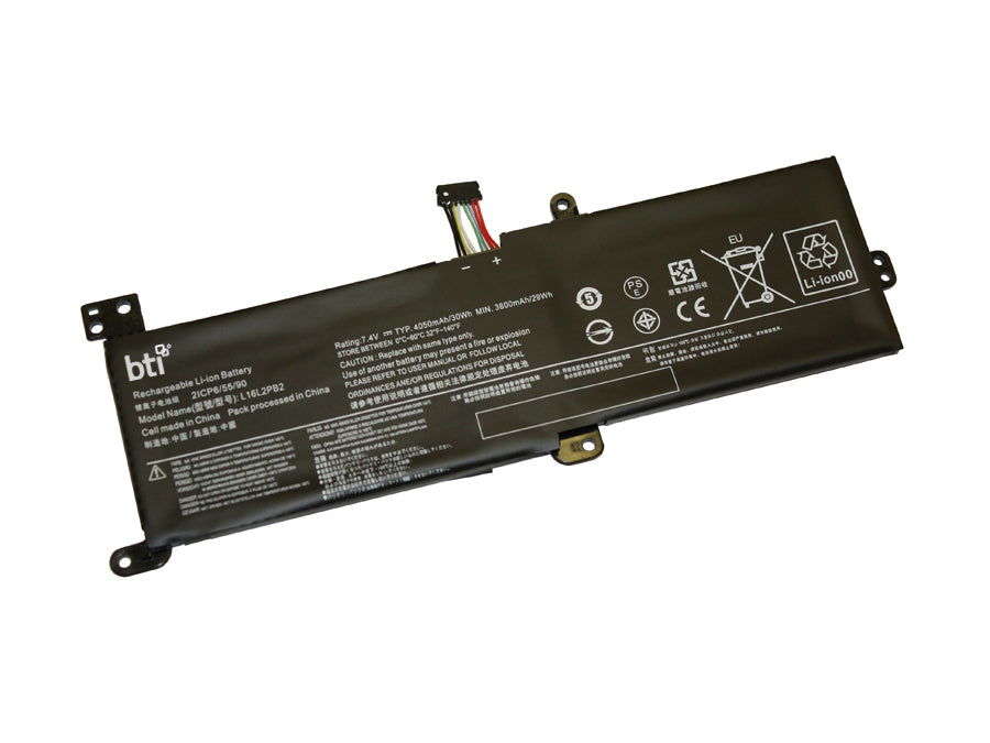 BTI Notebook-Akku – für Lenovo IdeaPad 320-15 – 30 Wh, 7,5 V (2 Zellen) – Schwarz