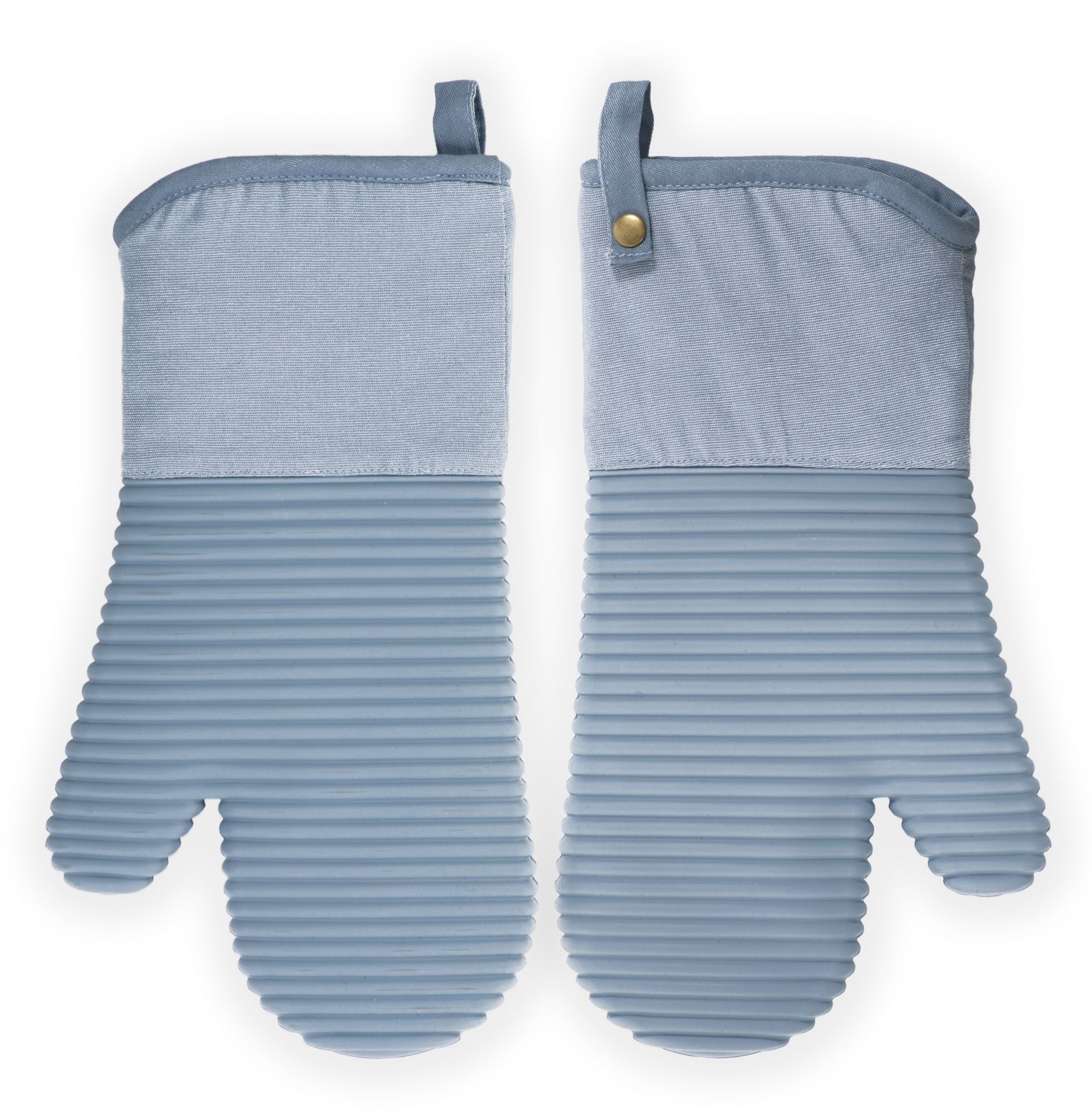 Tiseco Küchenhandschuh, 18 × 33 cm, Silikon, rutschfest, hellblau