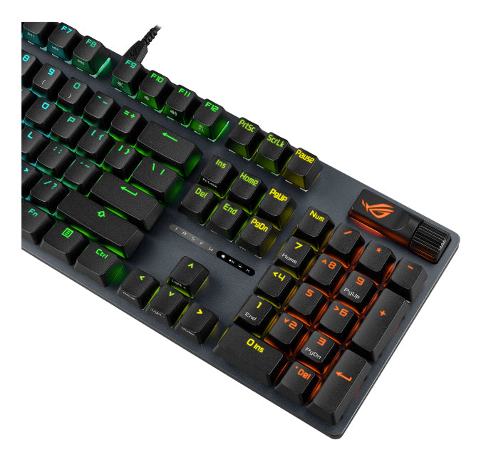 ASUS ROG Strix Scope II – Gaming-Tastatur – Mechanisch – Kabelgebunden, USB-C – RGB – Schwarz