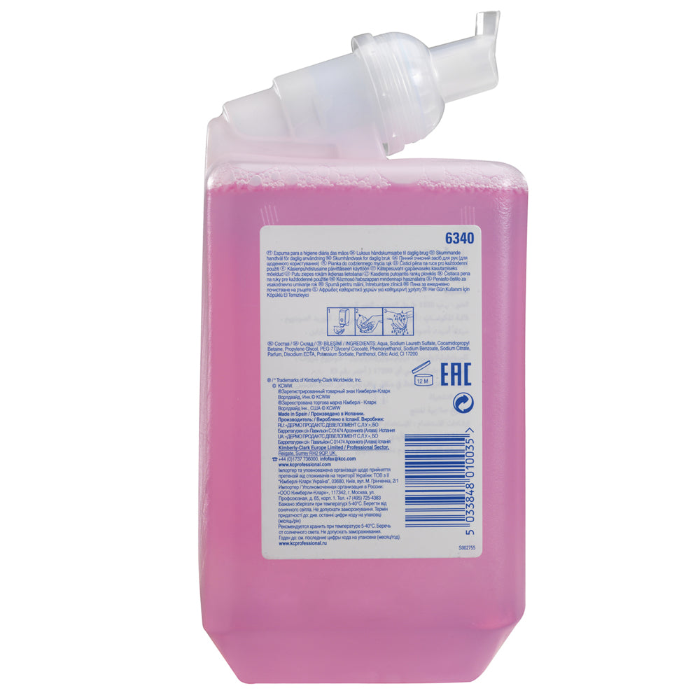 SCOTT Schaumseife – blumig, Patrone – 6 × 1 l