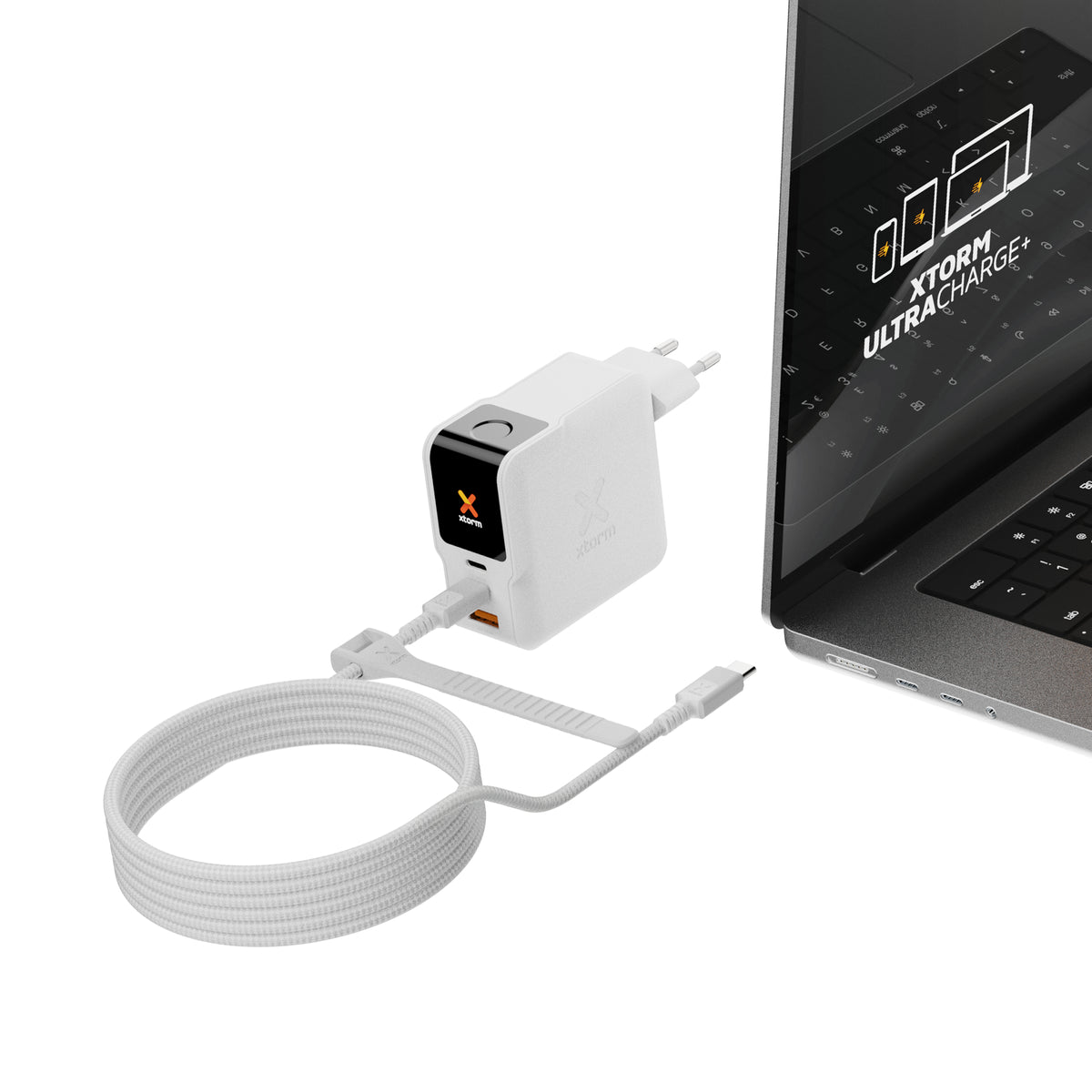 Xtorm NextGen XECNG1400 USB-Ladegerät 140 W – USB-C×2, USB-A×1 – PD, QC 3.0, GaN – Weiss