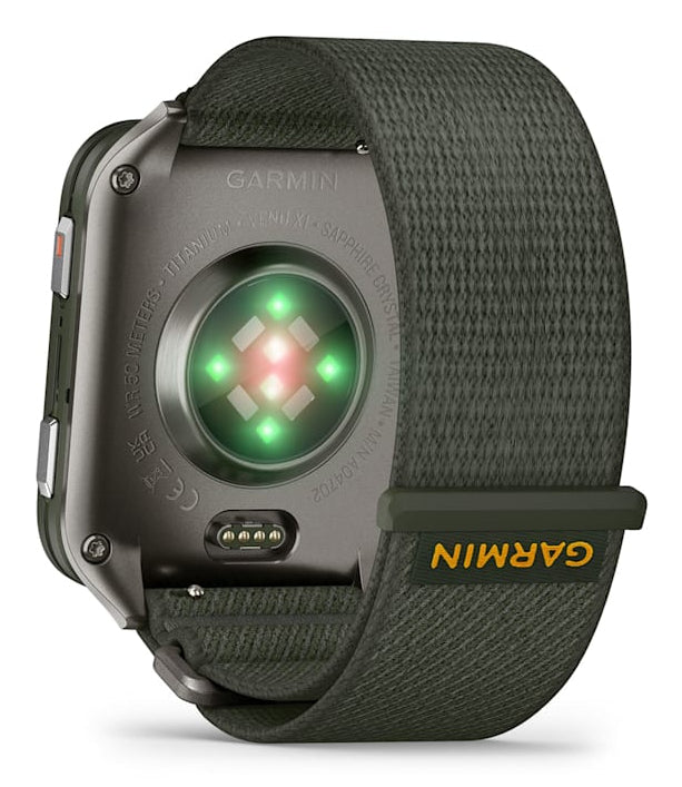 Garmin Venu Sq 2 Music 46 mm GPS – Slate, Moss, 50 m, für Android, iPhone