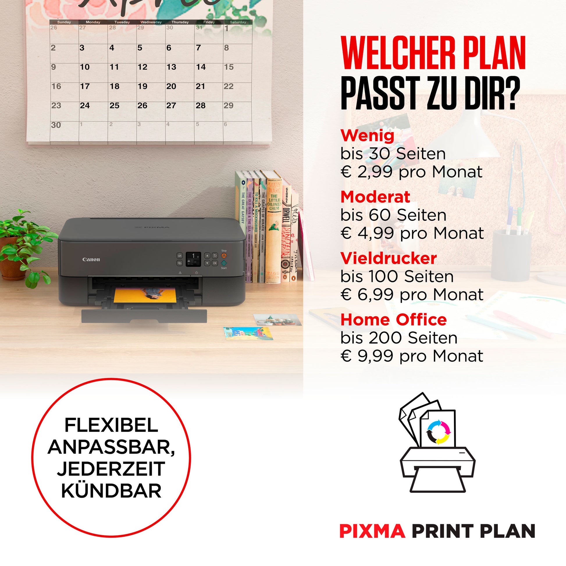 Canon Pixma TS5350i – Farbtintenstrahl-Multifunktionsdrucker, A4, 3-in-1, Duplex, ADF, WLAN, AirPrint